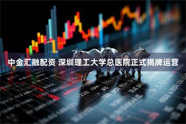 中金汇融配资 深圳理工大学总医院正式揭牌运营
